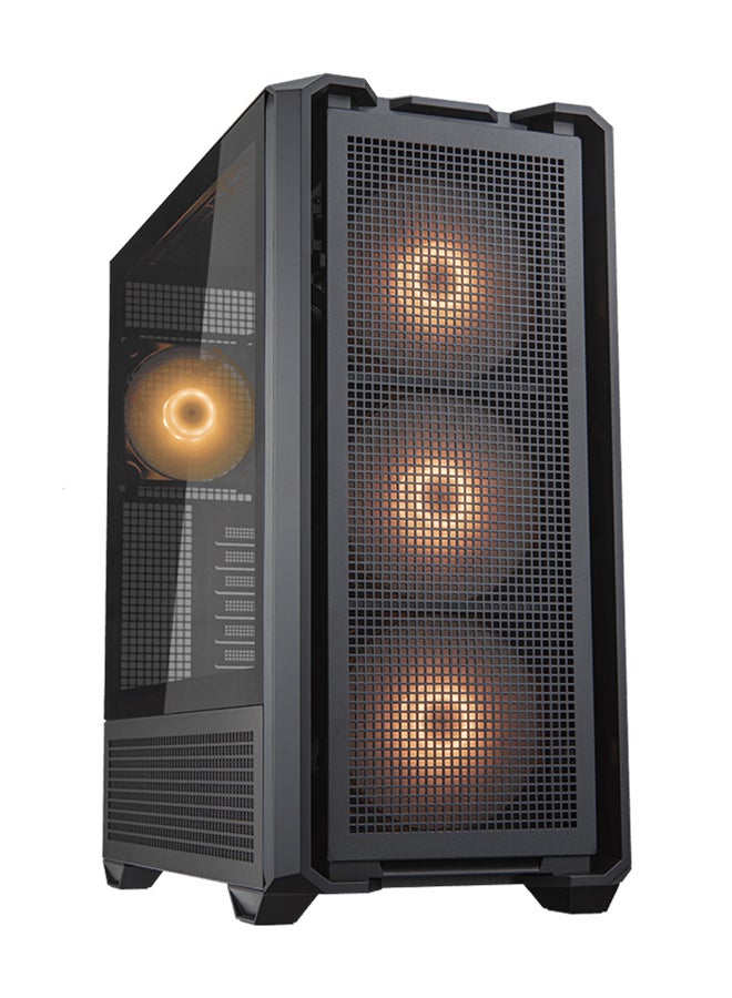 Cougar MX600 RGB ATX Full Tower PC Case, Up to 360MM Radiator & 400MM Graphics Card Support, 4*ARGB Pre-Installed Fans, PSU Shroud, USB-C Gen2*1, USB 3.0*2, Audio, RGB Button, Black | 3857C90.0001