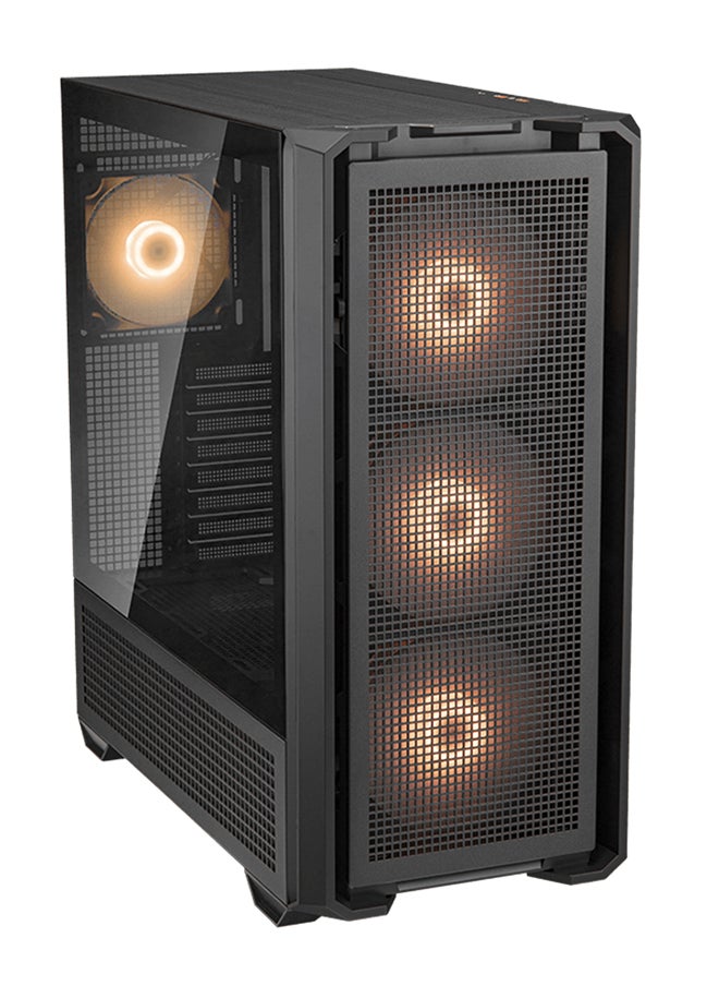 Cougar Cougar MX600 RGB ATX Full Tower PC Case, Up to 360MM Radiator & 400MM Graphics Card Support, 4*ARGB Pre-Installed Fans, PSU Shroud, USB-C Gen2*1, USB 3.0*2, Audio, RGB Button, Black | 3857C90.0001  - Image 2