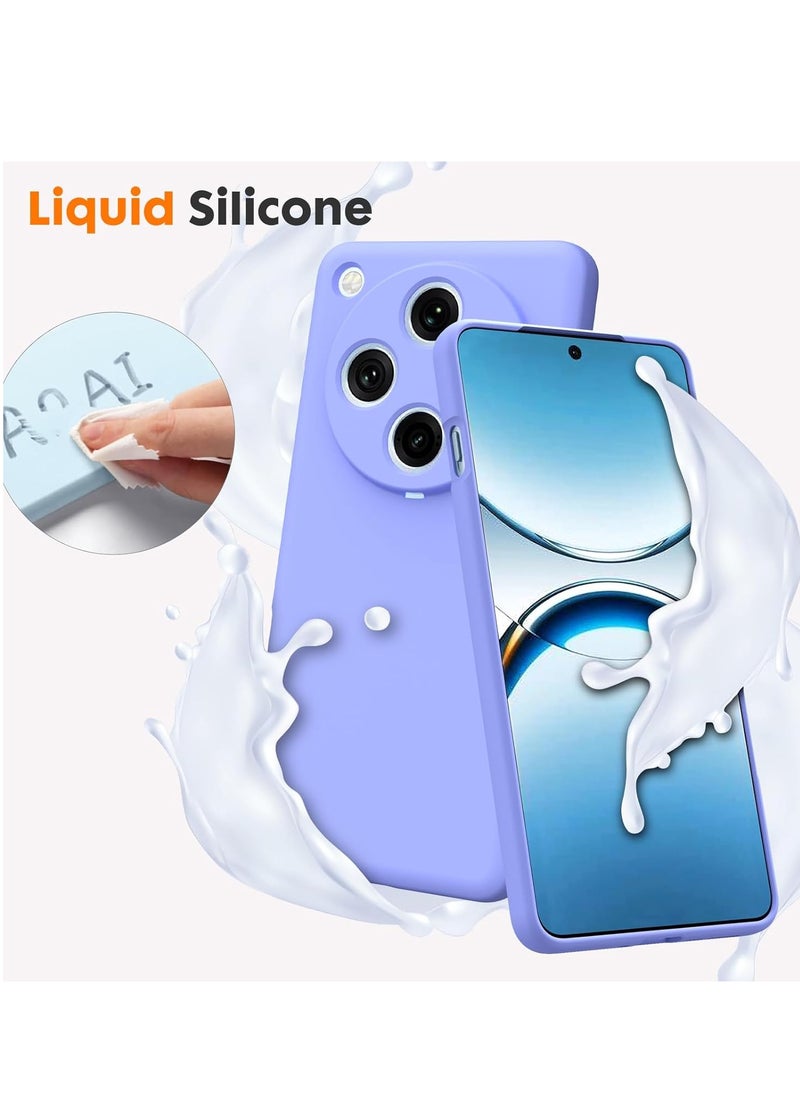 BORTONY - Oppo Find X8 Pro 5G Case Cover Soft Liquid Silicone With Microfiber Lining Case Shockproof Protective Phone Cover For OPPO Find X8 Pro 5G 6.7-inch - Image 1