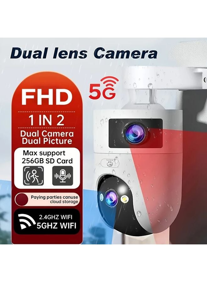HK02 Color Dual 3MP HD PTZ Outdoor Security Camera Wireless 2 Way Audio Night Vision - Image 2
