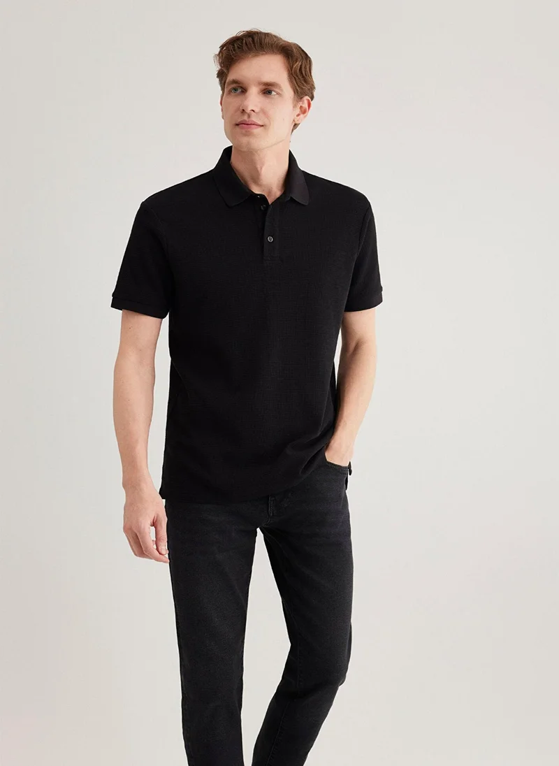 MAVI Black Polo Shirt