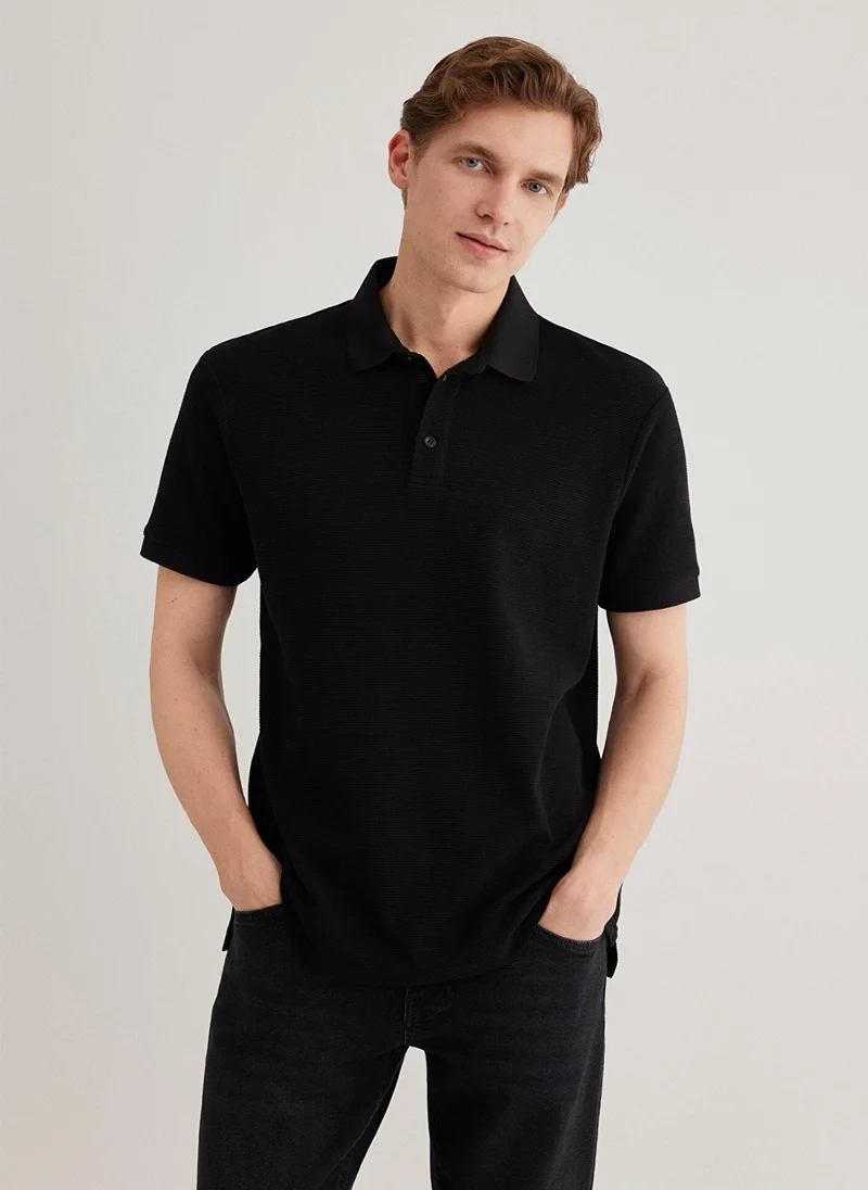 MAVI Black Polo Shirt