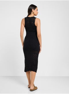 VERO MODA Crew Neck Calf Dress  - Image 2