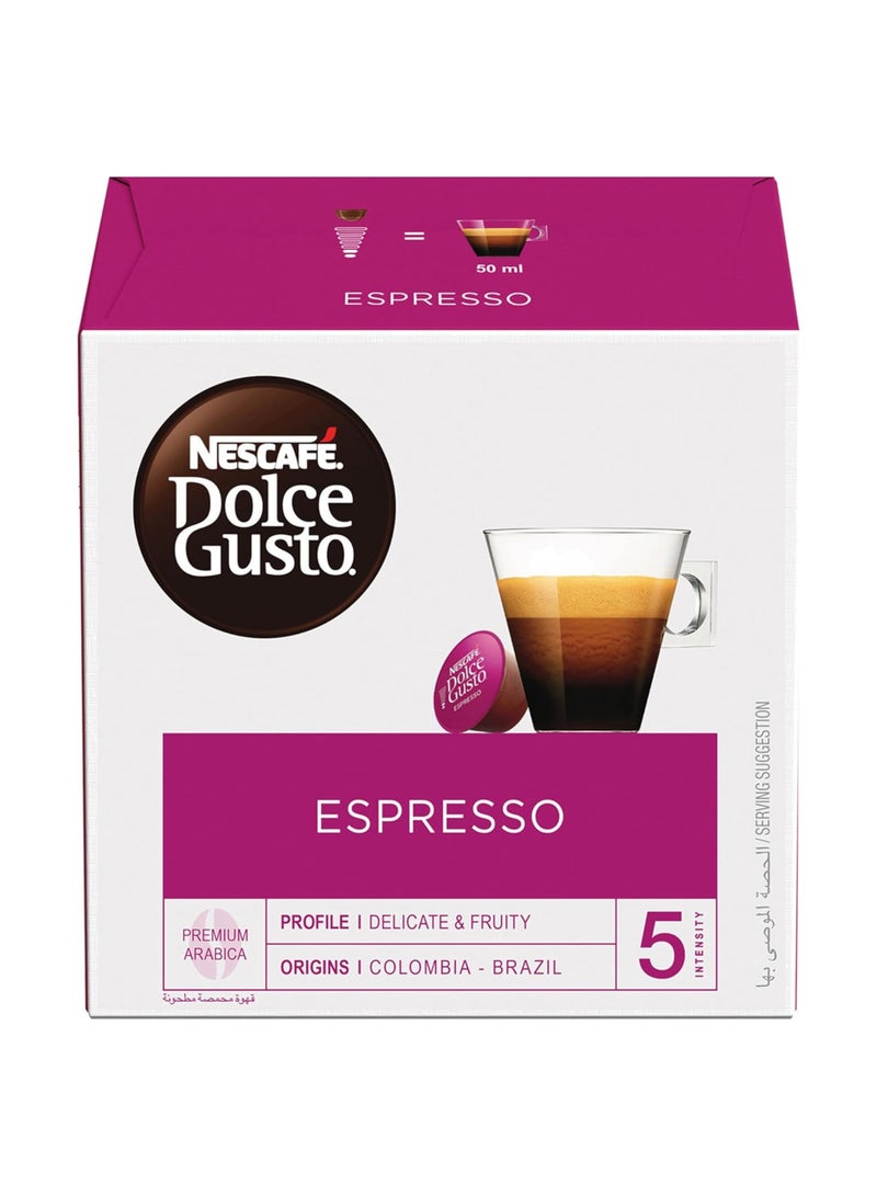 Nescafé 16 Dolce Gusto Espresso Coffee Capsules 88grams