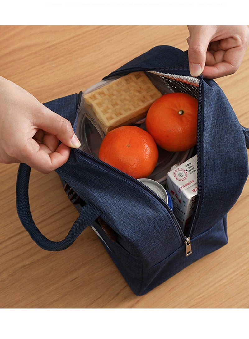 Lunch Bag Portable Insulation Bag Lunch Tote Bags Snack Bento Cooler Bag for Work Travel Picnic  - Image 4