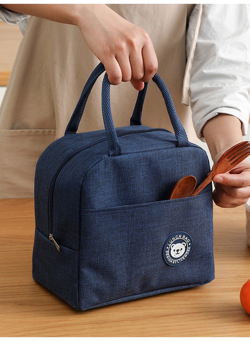 Lunch Bag Portable Insulation Bag Lunch Tote Bags Snack Bento Cooler Bag for Work Travel Picnic  - Image 2