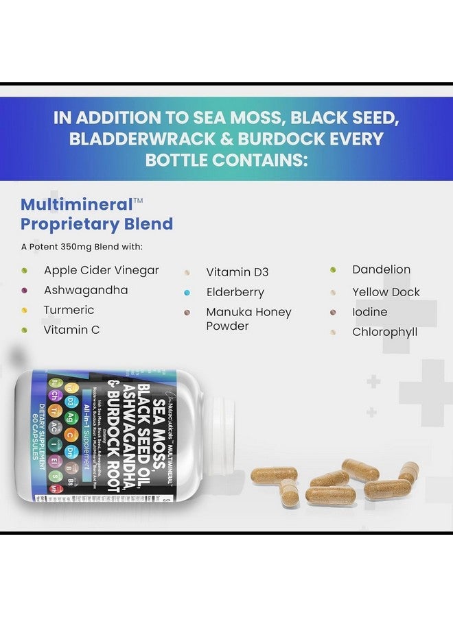 Clean Nutraceuticals زيت بذور الكمون الأسود من كلين نيوتراسيتيكالز مع أشواغاندا وكركم وبلادروك وبردقوش وفيتامين سي وفيتامين د3 مع إلدربيري ومانوكا ودندليوني ويويلو دوك ويودين وكلوروفيل وخل التفاح - عبوتين - Image 4