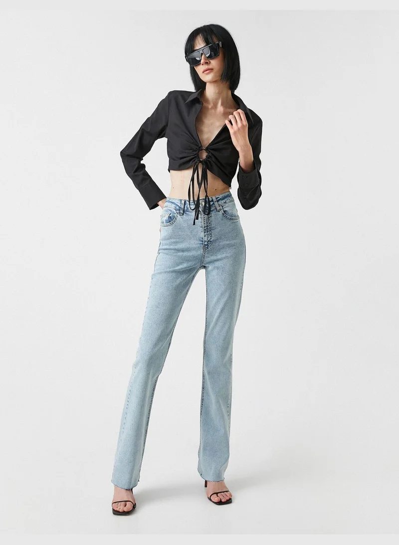 KOTON High Rise Flare Victoria Slim Jean
