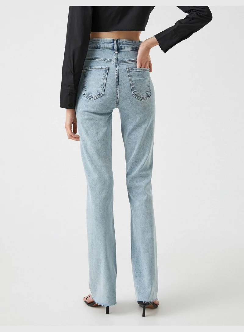 KOTON High Rise Flare Victoria Slim Jean