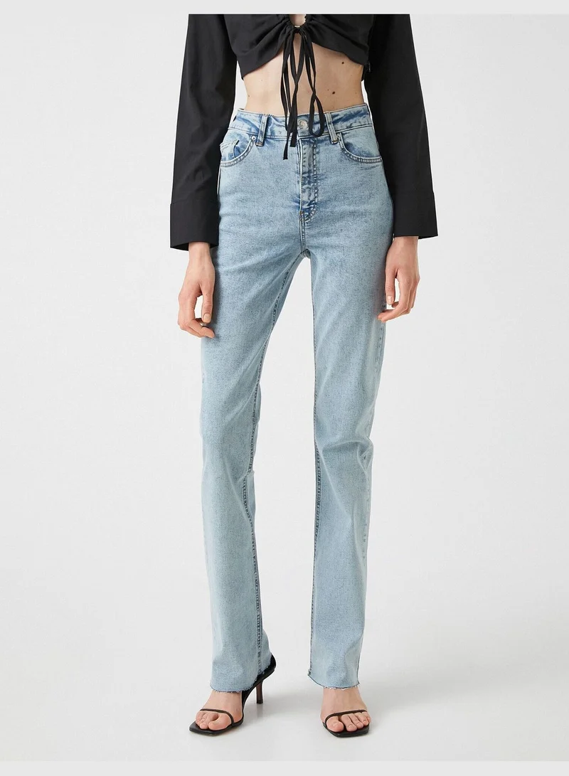 KOTON High Rise Flare Victoria Slim Jean