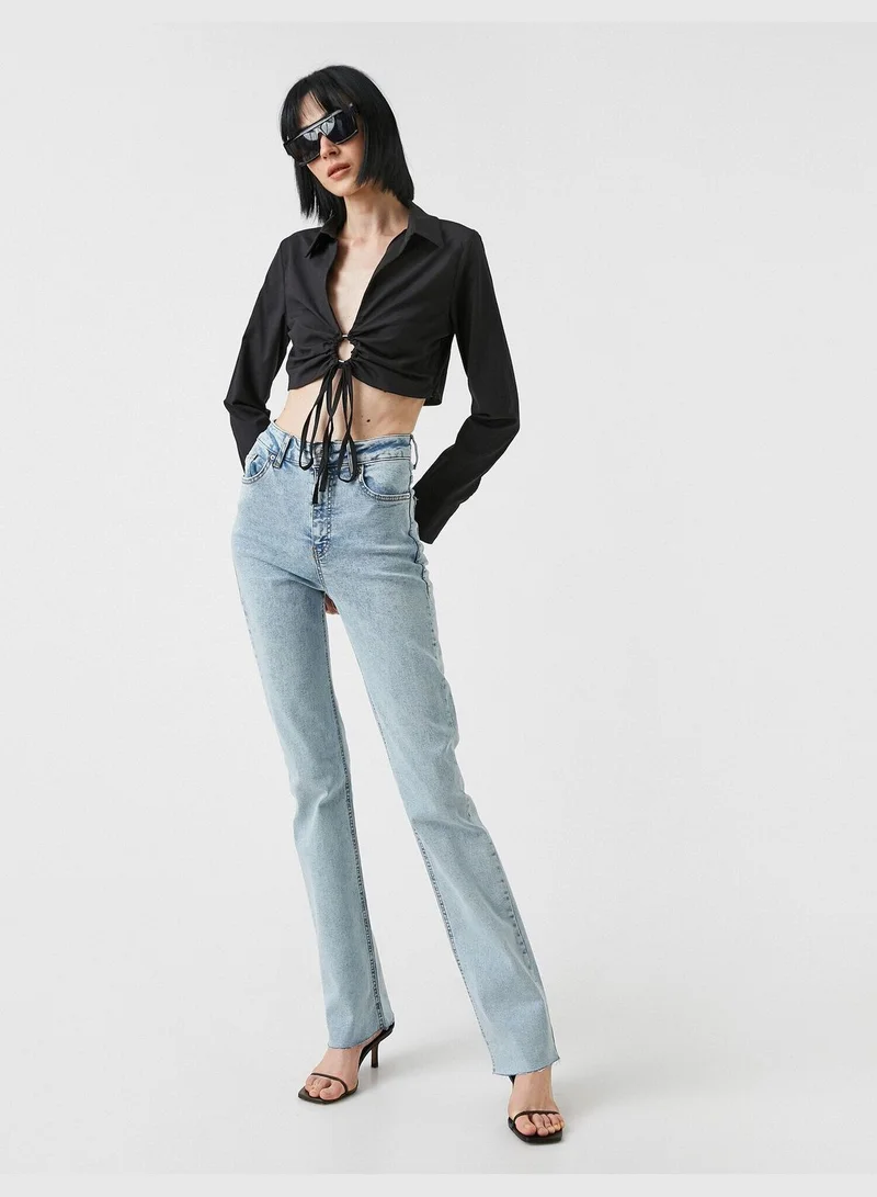 KOTON High Rise Flare Victoria Slim Jean