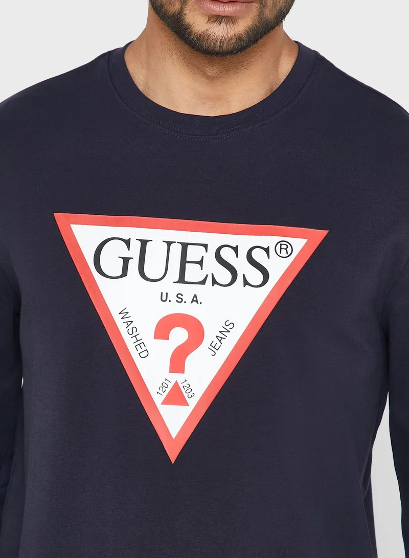GUESS Logo Printed Sweatshirt