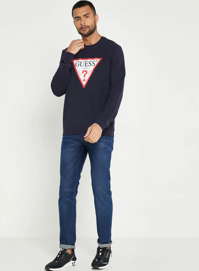 GUESS Logo Printed Sweatshirt