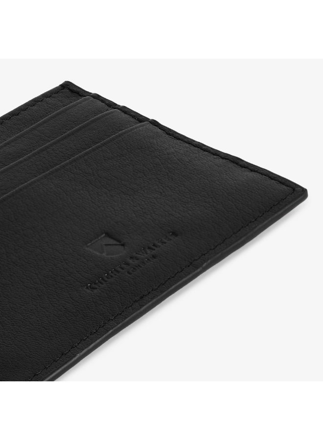 Knights & Walker Trafalgar Full-grain Leather Card Holder 4CC Black for Business Professionals - Image 3