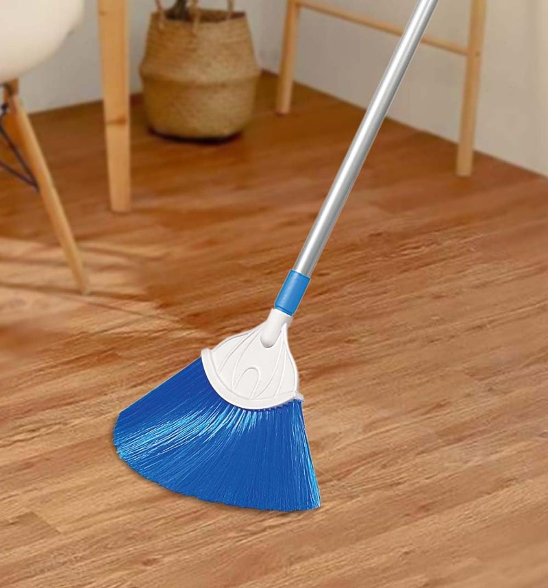 Kleeno Cello Kleeno Cobweb Brush with Telescopic Rod | Extendable Broom featuring Long Stainless Steel Handle for Fan, Ceiling, and Roof Cleaning | Soft Bristles for Gentle yet Effective Dusting |Blue - Image 2