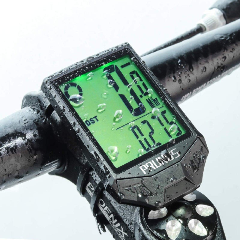 PRUNUS Bike Speedometer and Odometer Wireless Waterproof Bicycle Computer with Touch Sensor Switch, Big Digital LCD Screen, Automatic Wake-up for Outdoor MTB Road Cycling and Fitnessâ€¦