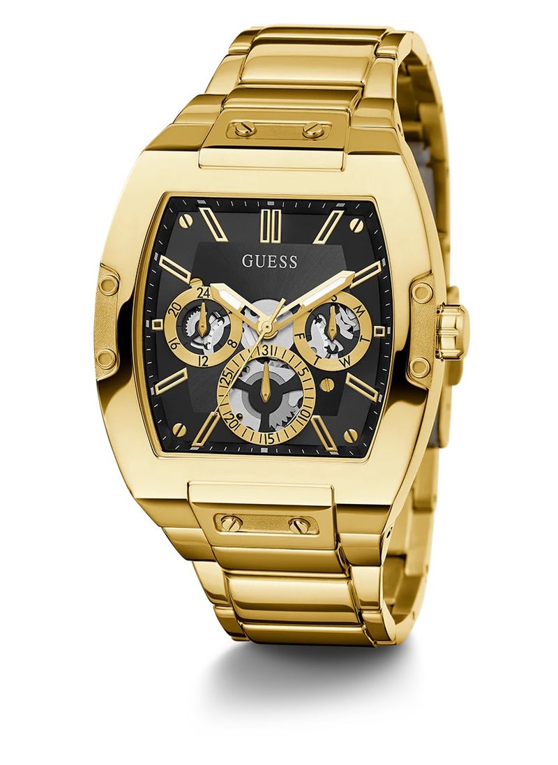 GUESS - Guess Phoenix Men's Gold multifunction Stainless Steel Strap Watch - GW0456G1 44mm - Image 1