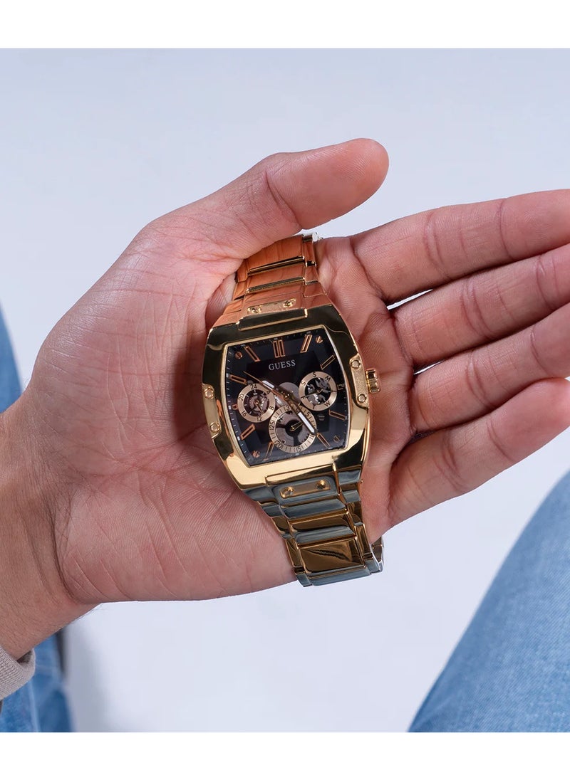 GUESS - Guess Phoenix Men's Gold multifunction Stainless Steel Strap Watch - GW0456G1 44mm - Image 1