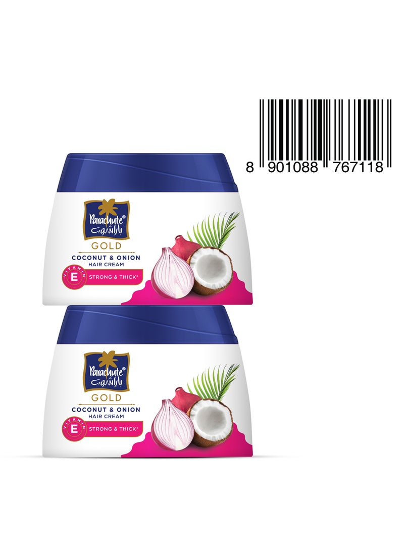 Parachute Gold Cream Coconut And Onion Twin Pack - Image 1