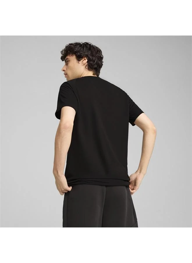 Puma PUMA Black EVOSTRIPE Tee Men for Men | Best Price UAE