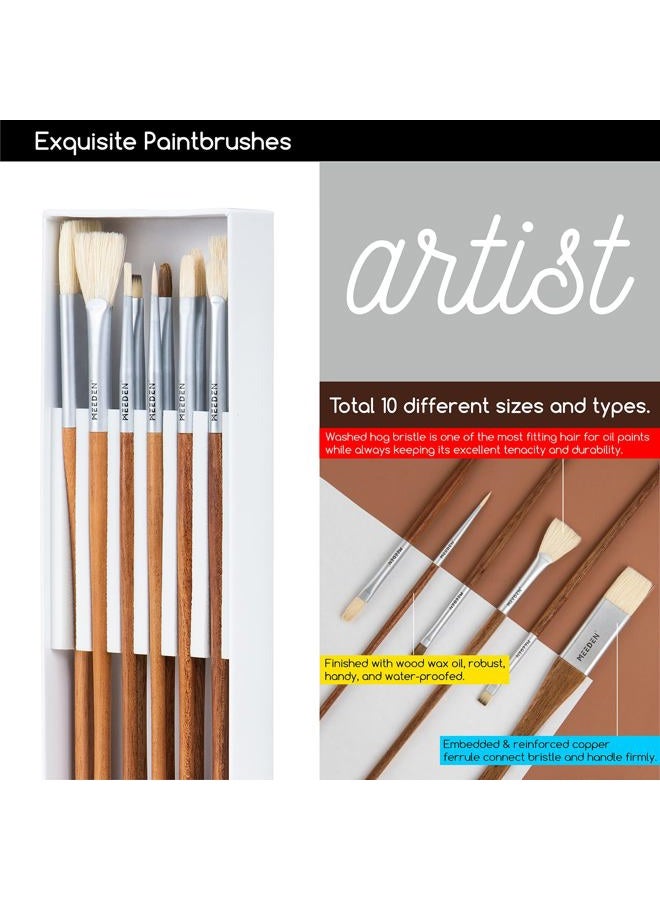 MEEDEN Oil Painting Kit, Painting Sets with Sketch Easel Box, Professional Art Paint Supplies Kit with Paint Brushes, Palette Knives, Canvases for Painting Supplies for Adults - Image 5