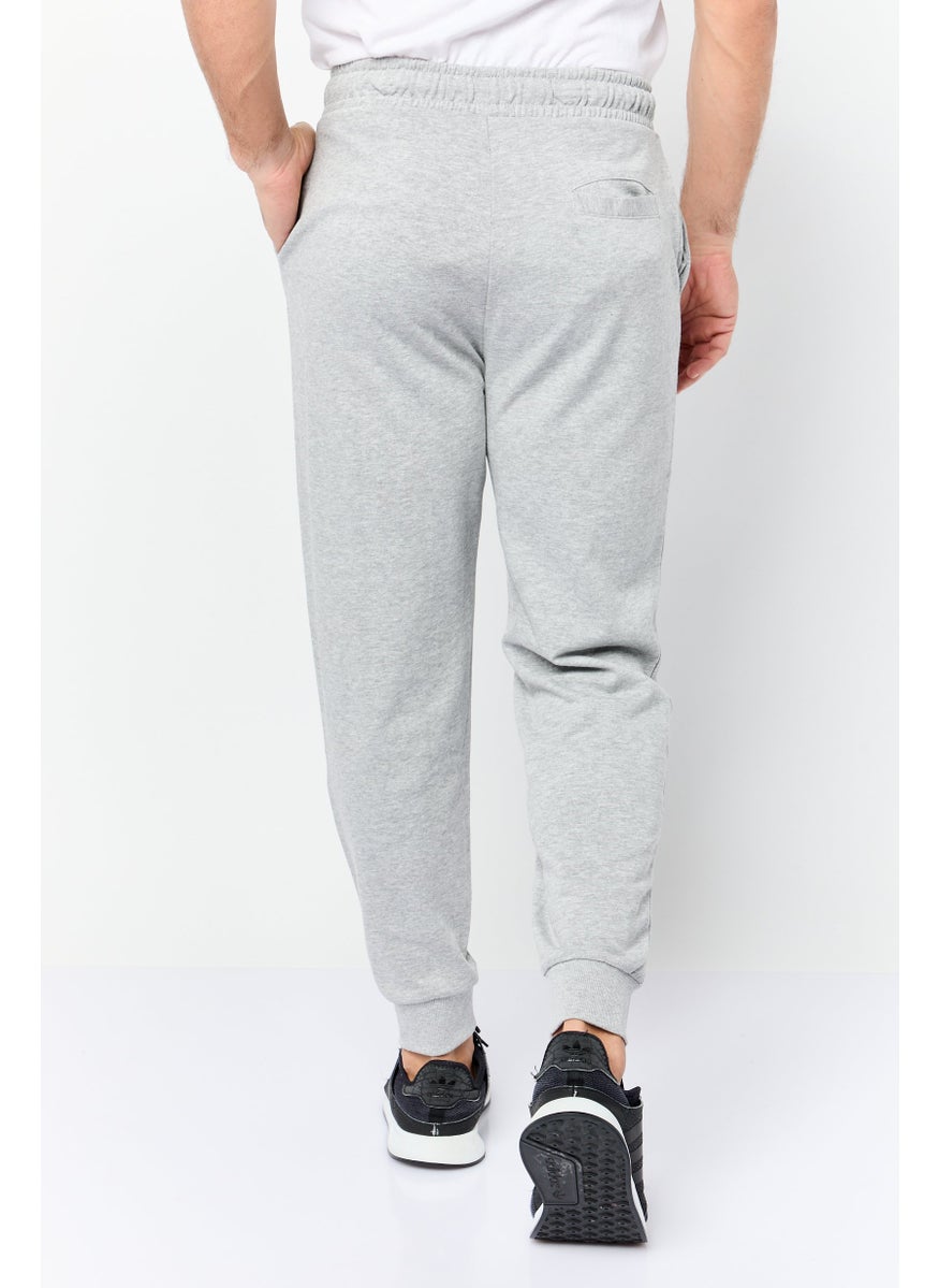 Paul Frank Men Regular Fit Brand Logo Jogger Pants, Grey  - Image 2