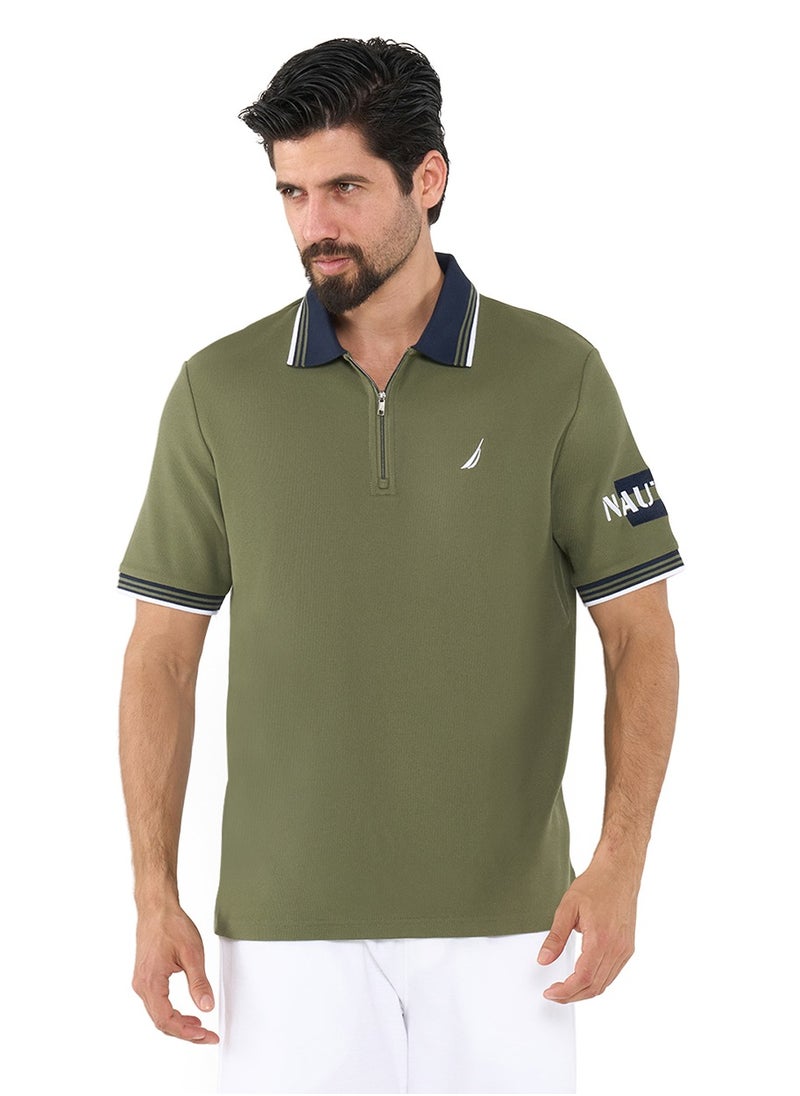 NAUTICA Essential Regular Fit Cotton Blend Logo Polo Shirt  - Image 1
