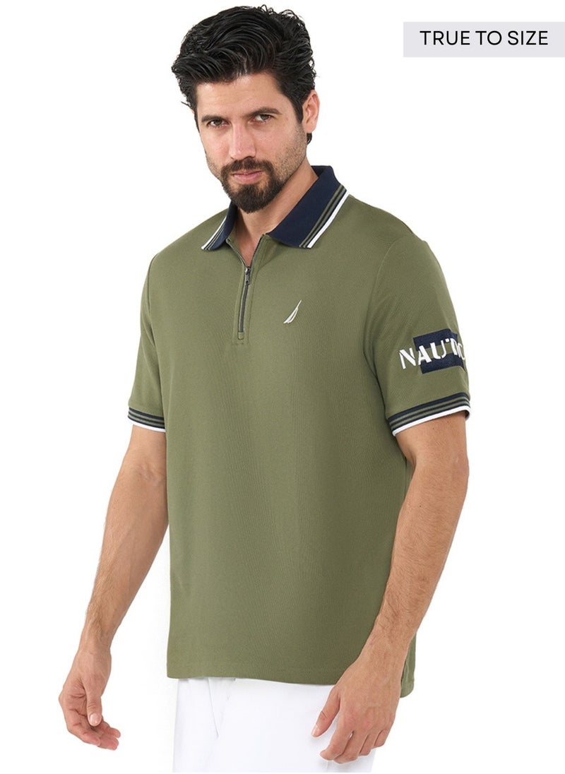 NAUTICA Essential Regular Fit Cotton Blend Logo Polo Shirt  - Image 2