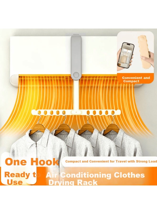 Gasco Jashigo Air Conditioner Clothes Drying Rack Multifunctional Travel Folding Clothes Hanger For Students Dormitory Indoor Hotel - Image 1
