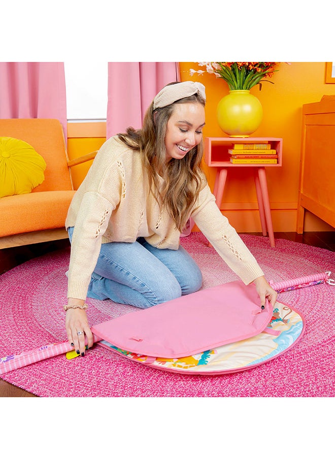 4-In-1 Groovin Kicks Piano And Drum Kick Gym - Floral