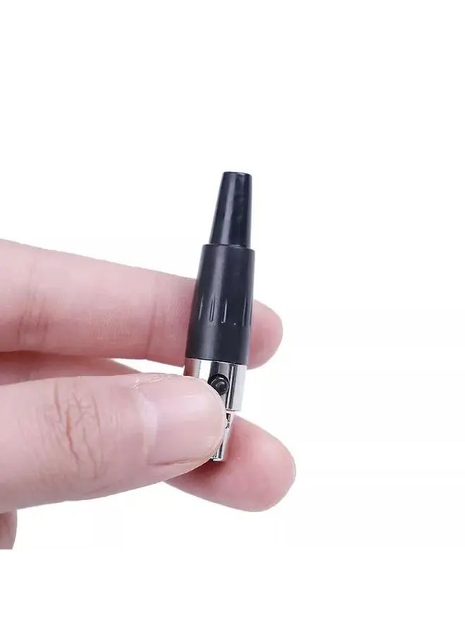 ميني TA3F XLR أنثى موصل ميكروفون 3 دبوس قابس محول هيكل النيكل 1 قطعة - Image 3