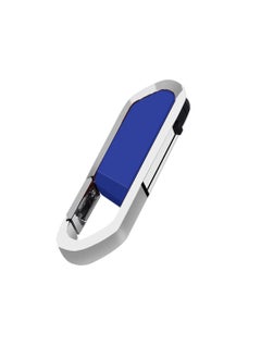 AROAQ USB Flash Drive, Portable Metal Thumb Drive with Keychain, USB 2.0 Flash Drive Memory Stick, Convenient and Fast Pen Thumb U Disk for External Data Storage, (1pc 16GB Blue)  - Image 1