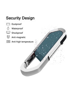 AROAQ USB Flash Drive, Portable Metal Thumb Drive with Keychain, USB 2.0 Flash Drive Memory Stick, Convenient and Fast Pen Thumb U Disk for External Data Storage, (1pc 16GB Blue)  - Image 2