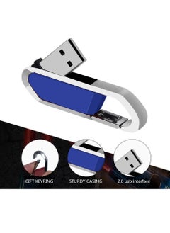 AROAQ USB Flash Drive, Portable Metal Thumb Drive with Keychain, USB 2.0 Flash Drive Memory Stick, Convenient and Fast Pen Thumb U Disk for External Data Storage, (1pc 16GB Blue)  - Image 4