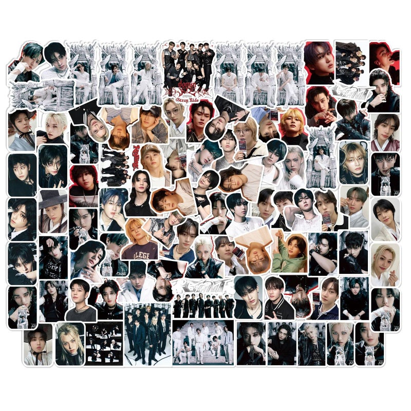 KPOPBP Giant Album Gift box, 55 PCS Photocards Set, KPOP Cards, Lanyards, Stickers, Keychain, Gift for SKZ Boys and Girls - Image 5