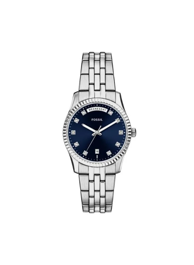 FOSSIL ES5457 Analog Watch with Stainless Steel Metal Bracelet