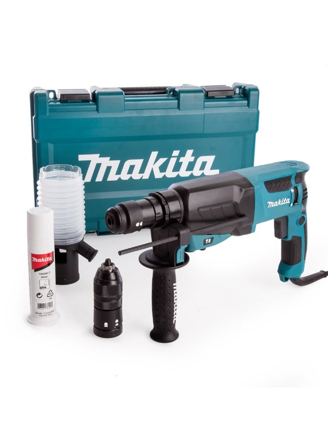 ماكيتا HR2630T 800W 26mm مثقاب كهربائي هامر كومبي مع شاكه - Image 2