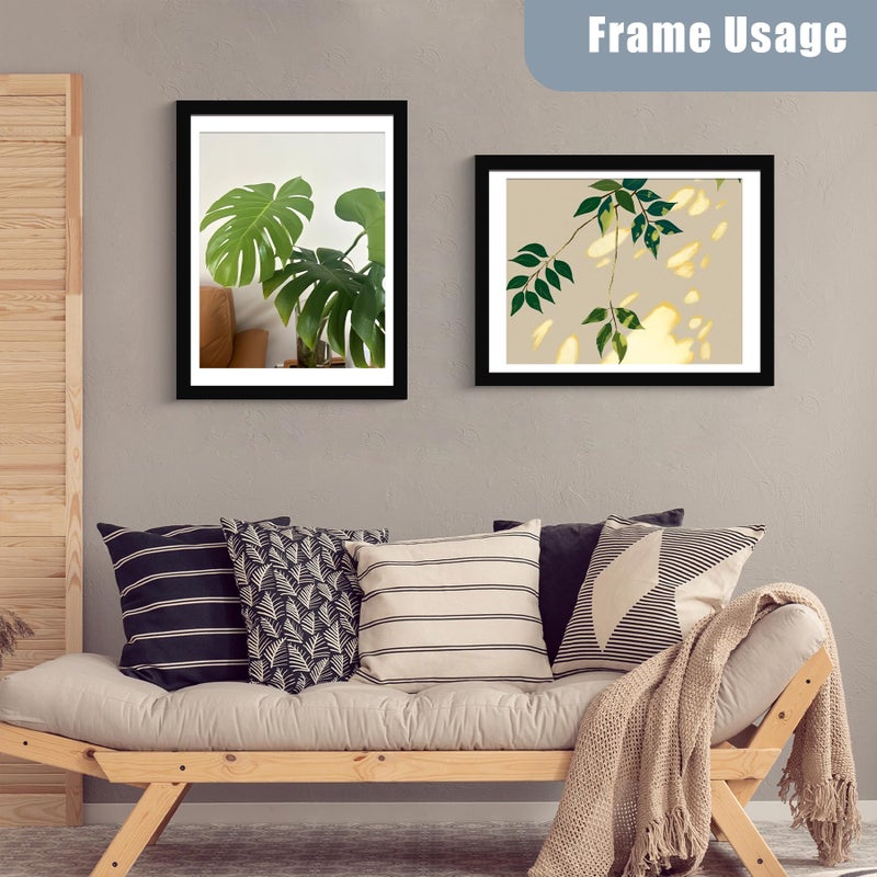 BESCRCL 18x24 Picture Frames Black Set of 6, Poster Frame Display Photo 16x20 or 18x24 without Mat, Wall Hanging Frame with Plexiglass - Image 3