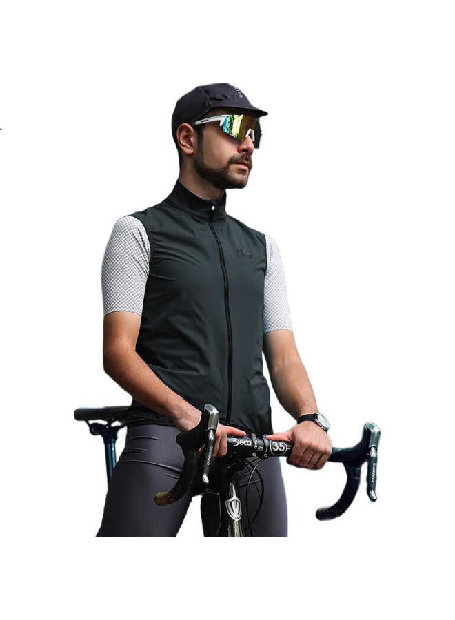 Lampada Bicycle Road Bike Cycling Vest, Spring And Summer Quick-Dry Cycling Jersey, Windproof Vest For Men And Women, Smog Blue, Xl - Image 1