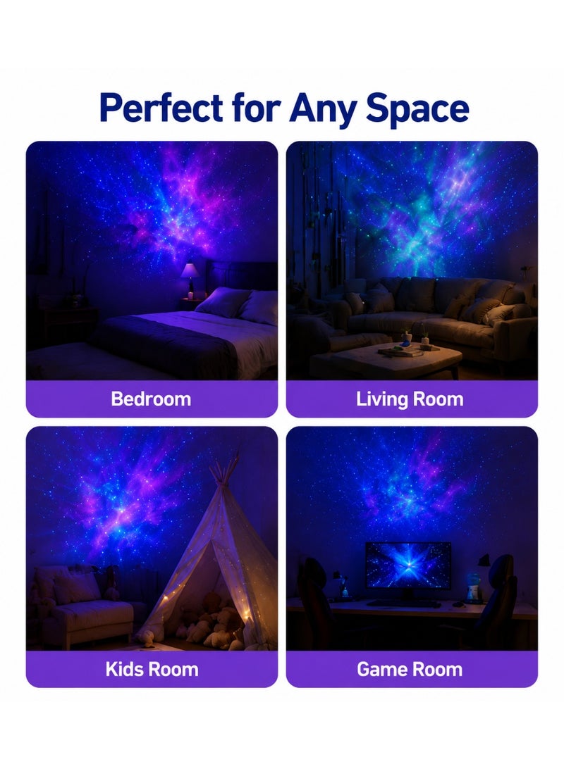 Hirospace Sitting Astronaut Hugging Star Projector Lamp with Remote Control, Rotating Galaxy Nebula LED Night Light, Space Starry Sky Projection Lamp for Bedroom Home Decor, Birthday Gift for Kids & Adults - Image 5