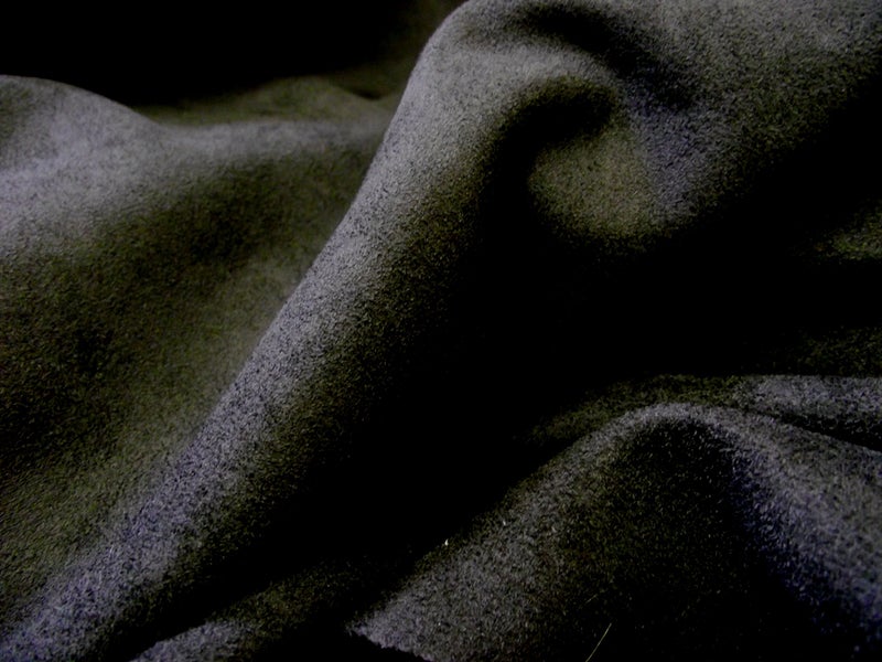 Faux Suede Suedette Fabric Material Stretchy Black 1Mtr  140cmx100cm