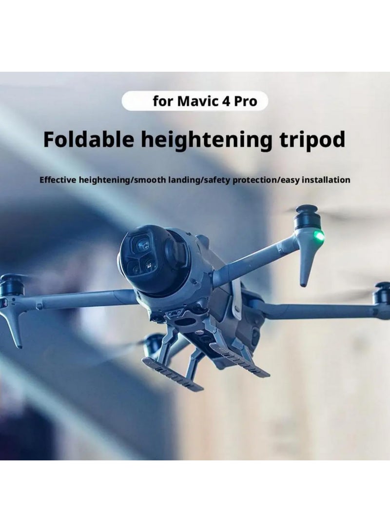 1pcs Foldable Landing Gear for DJI Mavic 4 Pro Sled Type Landing Legs Drone Protector Accessories Fly More Combo Quick Release Booster Tripod - Image 4