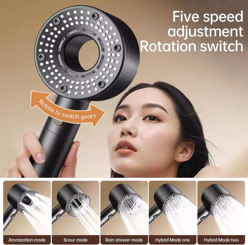BRIMIX Filtered Hand Held Shower Head High Pressure Help Reduces Hair Loss Boost Skin Remove Chlorine Hard Water Filter Shower Head with Extra 2 Filters - Image 3