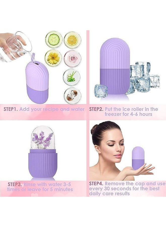 face ice massage Ice Roller For Face, Neck and Body | Face Ice Roller for Men & Women/For Puffy Eyes and Facial Skin Care, Ice Facial Cube (Random Color) - Image 3