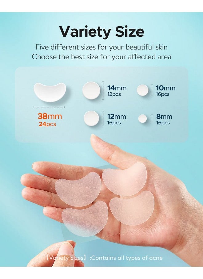 LitBear Acne Patches Large, Hydrocolloid Pimple Patches For Large Breakouts, Zit And Blemish, Large Acne Patches For Face, Chin, Back And Body With Tea Tree Oil 