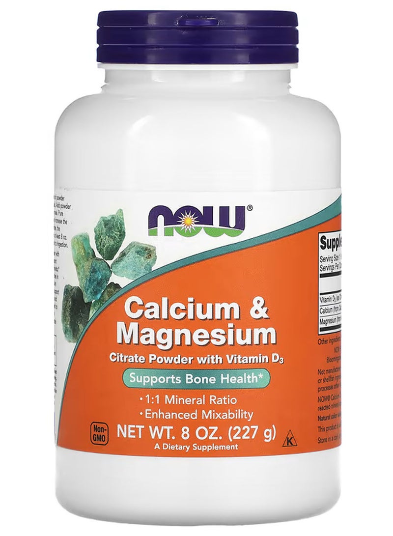 now Calcium Magnesium, 8 oz (227 g) - Image 1