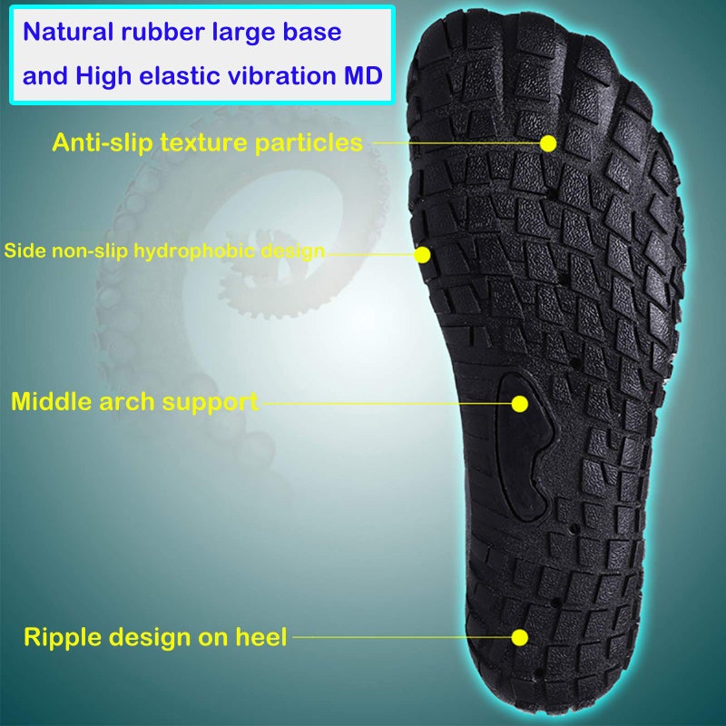 ziitop Water Shoes Mens Women Barefoot Shoes Quick Dry Aqua Outdoor Sports for Swim Pool Beach Surf Walk Water Yoga River Lake Hiking Kayaking - Image 5