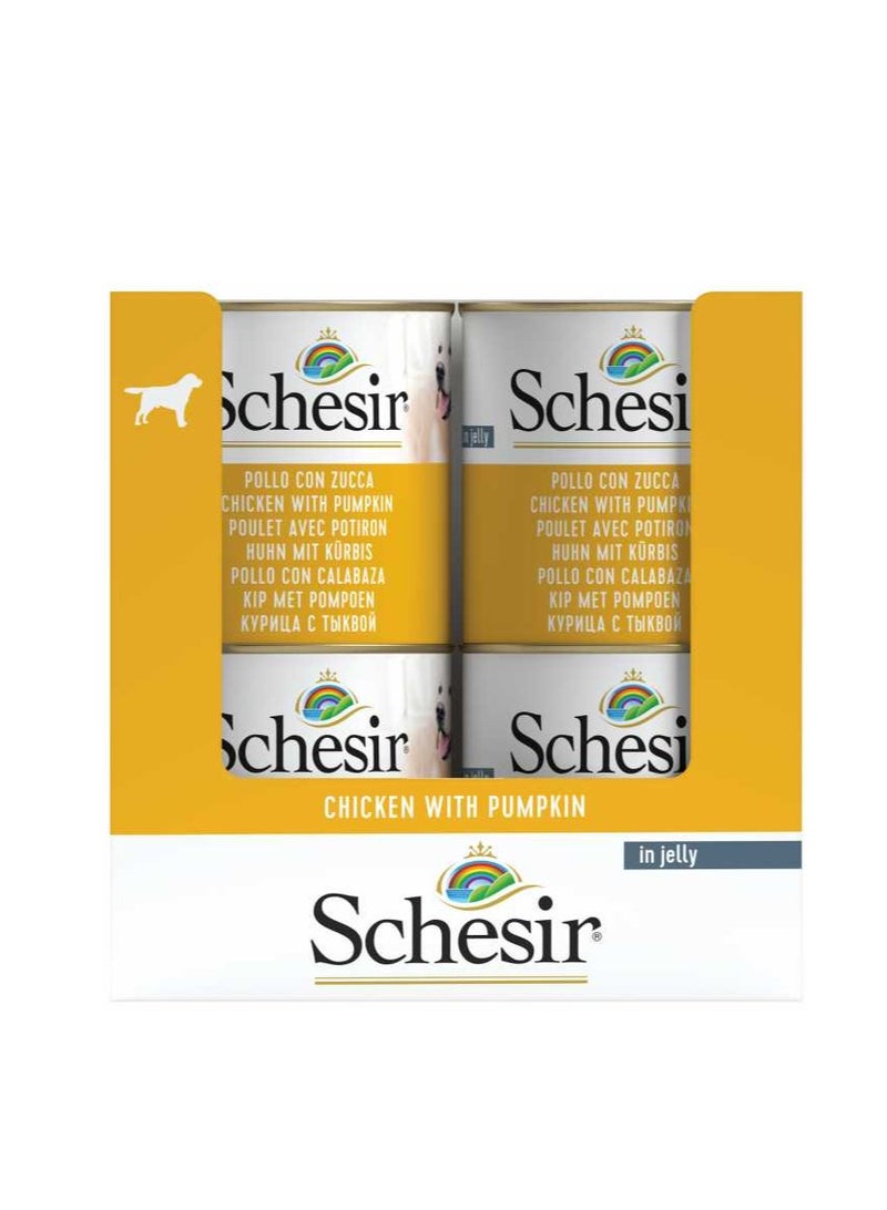 Schesir 16PC Dog Wet Food-Chicken With Pumpkin 285g - Image 3