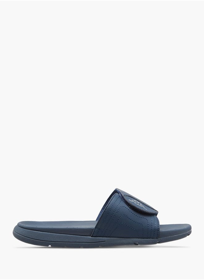 Kappa Men's Logo Print Slides With Hook And Loop Closure  - Image 2