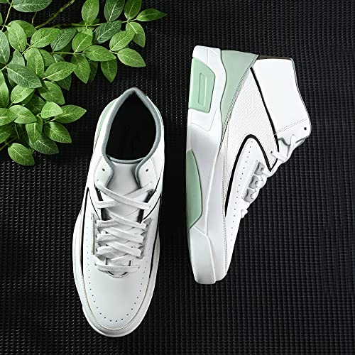 Cruiser Men's White High-Neck Sneakers | Lightweight & Comfortable | Ideal for Walking, Gym, and Casual Wear, 9 UK - Image 4
